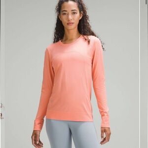 Lululemon Swiftly Relaxed Long Sleeve Sunny Coral Size 4 NWT